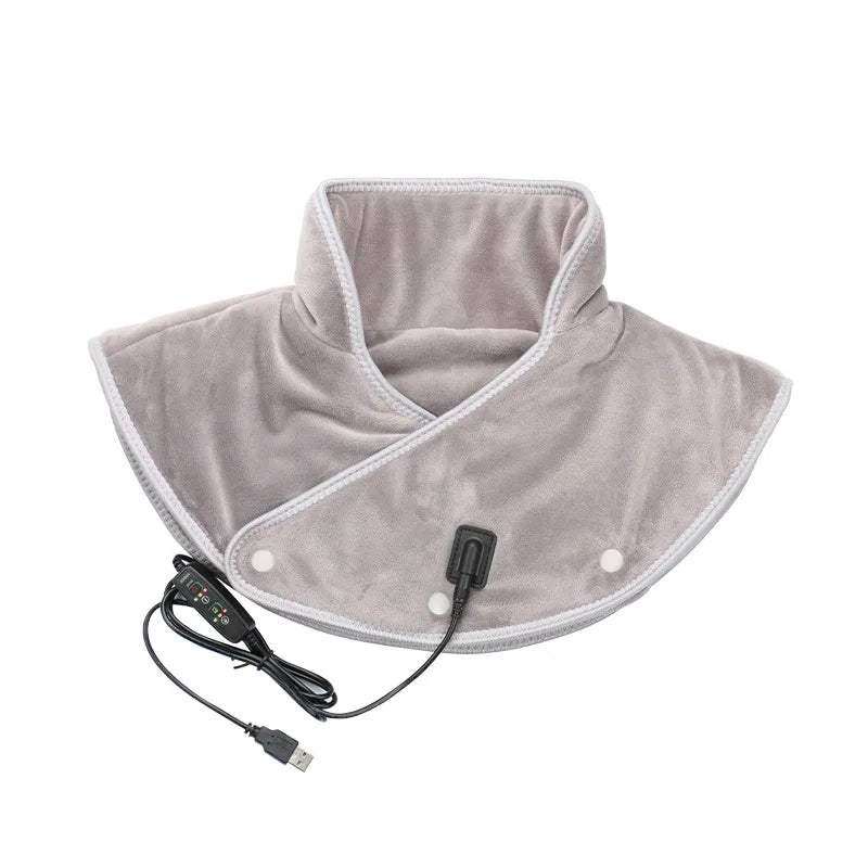 Electric Heating Shoulder Neck Pad Massager USB Cervical Brace Wrap Thermal Compress Relieve Pain Fatigue Warm Back Brace Tool(new)