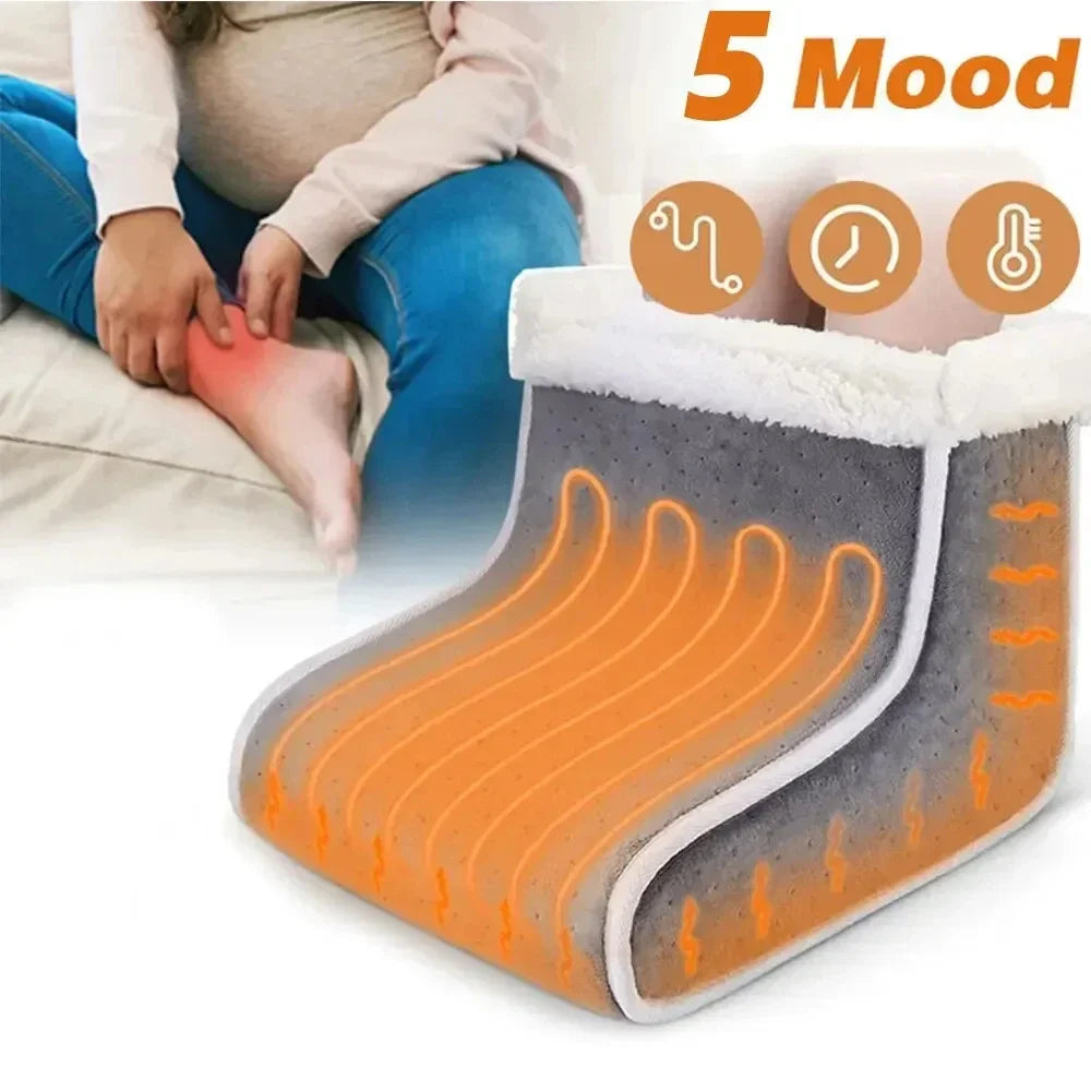 Electric Foot Warmer Heater Constant Temperature 5 Modes Heating Pad Soft Washable Winter Warm Foot for Home Bedroom Feet Warmer(new)