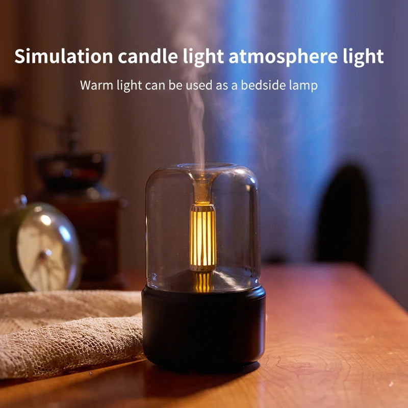 Creative Candlelight Aromatherapy Machine Usb Plug-In Desktop Ambience Candlelight Home Aromatherapy Humidifier