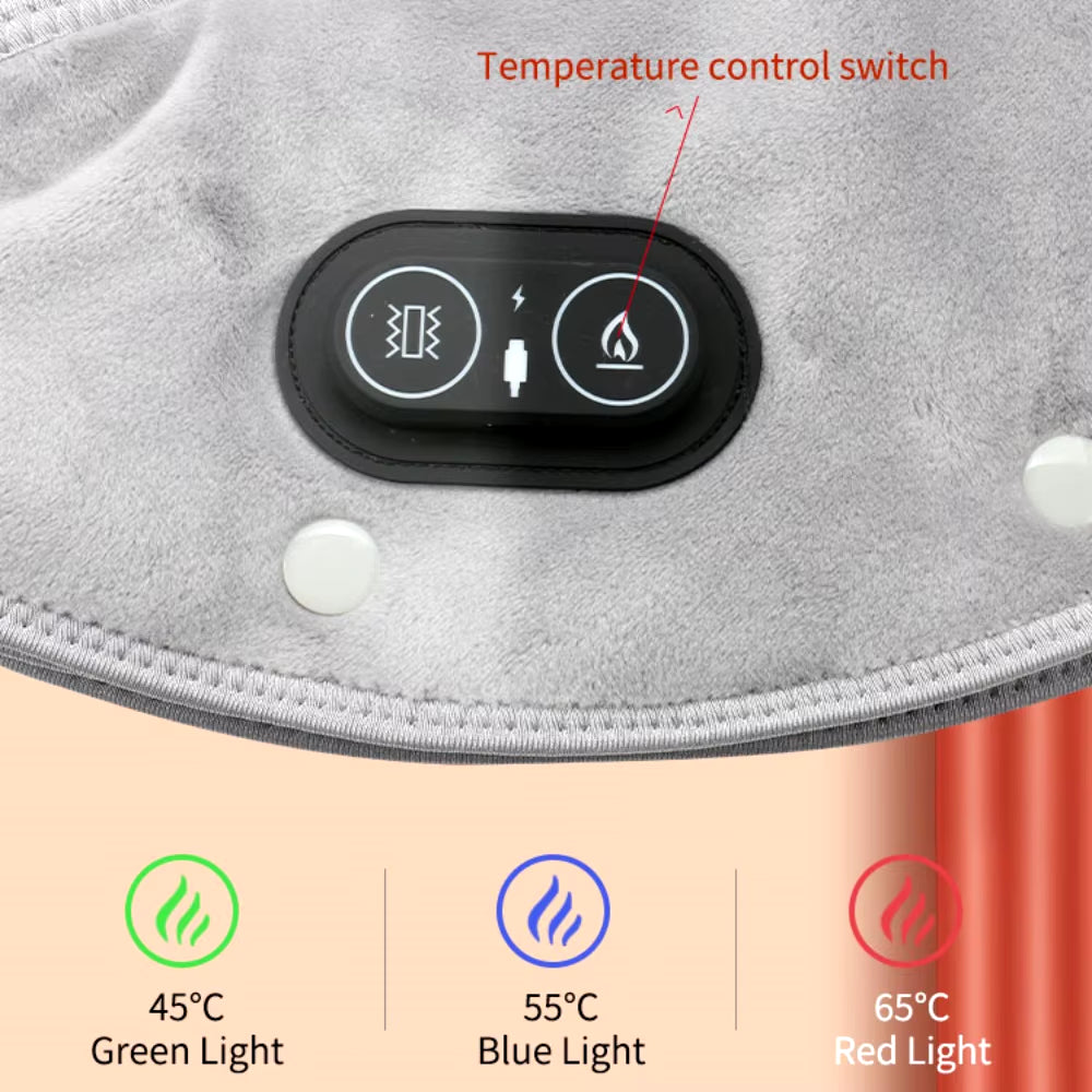 Electric Heating Shoulder Neck Pad Massager USB Cervical Brace Wrap Thermal Compress Relieve Pain Fatigue Warm Back Brace Tool(new)