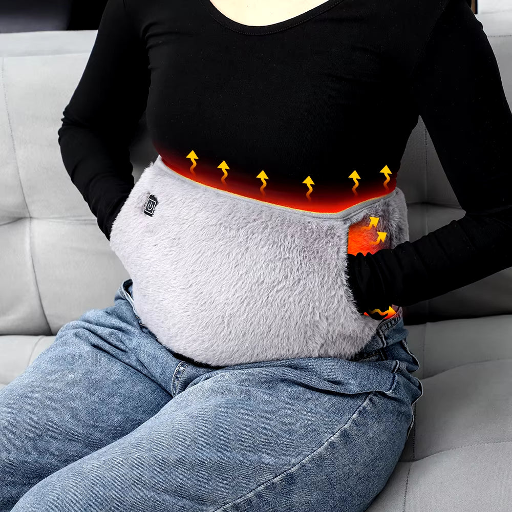 Cold-Proof Uterus Warming Belt Electric Heated Waist Warmer Cold Protection Artifact Graphene Heating USB Charging Hand Warming