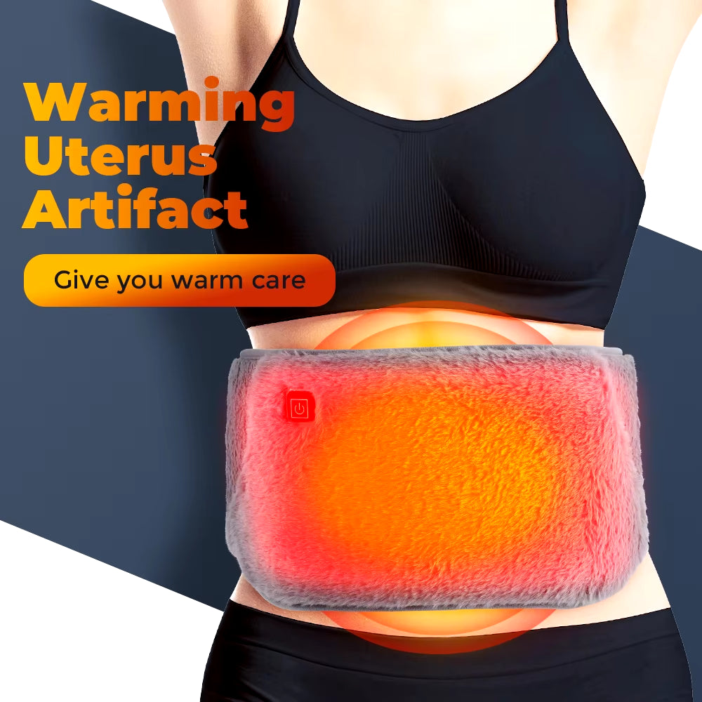 Cold-Proof Uterus Warming Belt Electric Heated Waist Warmer Cold Protection Artifact Graphene Heating USB Charging Hand Warming